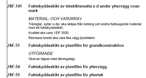 Exempel på byggbeskrivning